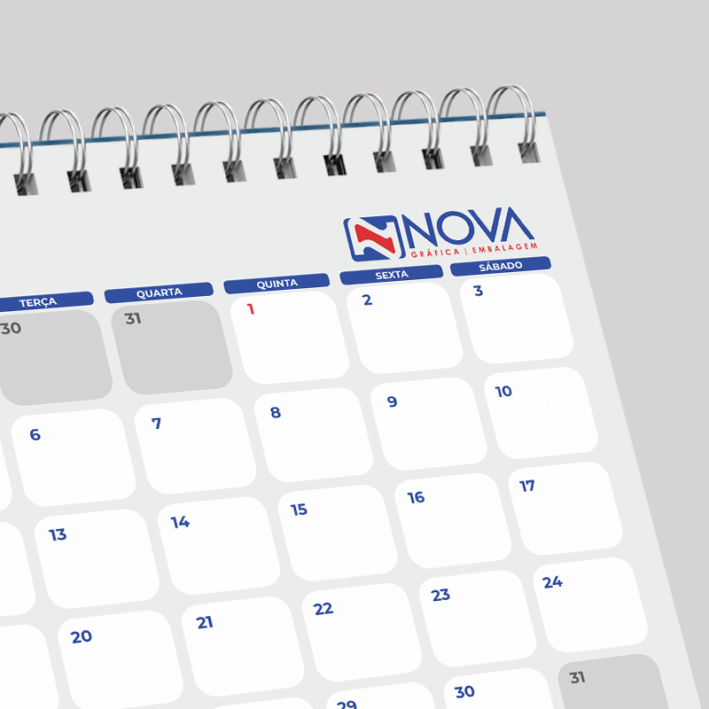 calendário personalizado impresso