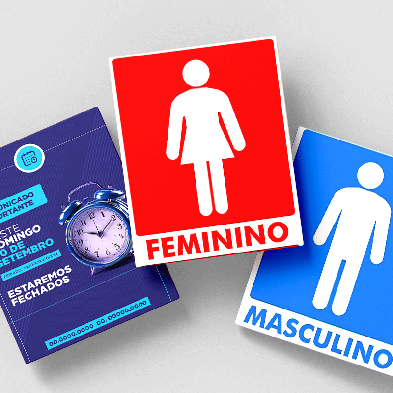 Placa Personalizada em PVC para Sinalização Profissional